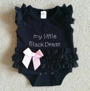 'My Little Black Dress' Baby Bodysuit
